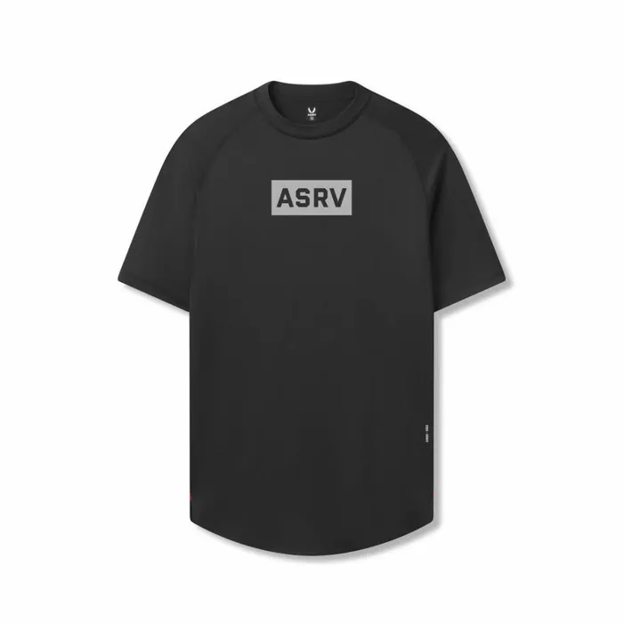 Short Sleeves Men ASRV AeroSilver Established Tee Black 034box Logo034