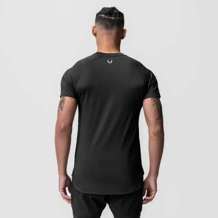 Short Sleeves Men ASRV AeroSilver Established Tee Black 034box Logo034