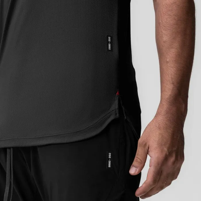 Short Sleeves Men ASRV AeroSilver Established Tee Black 034box Logo034
