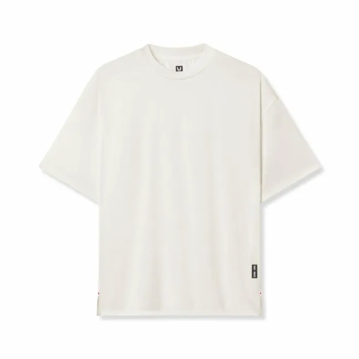 Short Sleeves Men ASRV AeroSilver Oversized Tee Ivory Cream