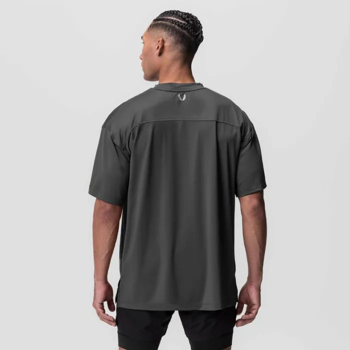 Short Sleeves Men ASRV AeroSilver Oversized Tee Space Grey 034box Logo034