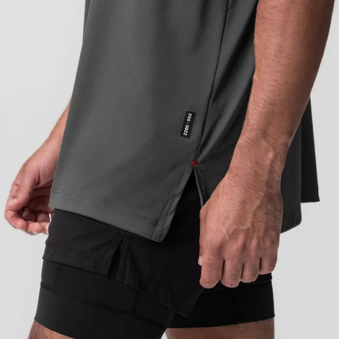 Short Sleeves Men ASRV AeroSilver Oversized Tee Space Grey 034box Logo034