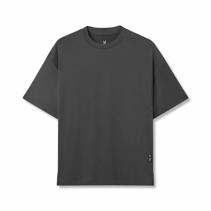 Short Sleeves Men ASRV AeroSilver Oversized Tee Space Grey