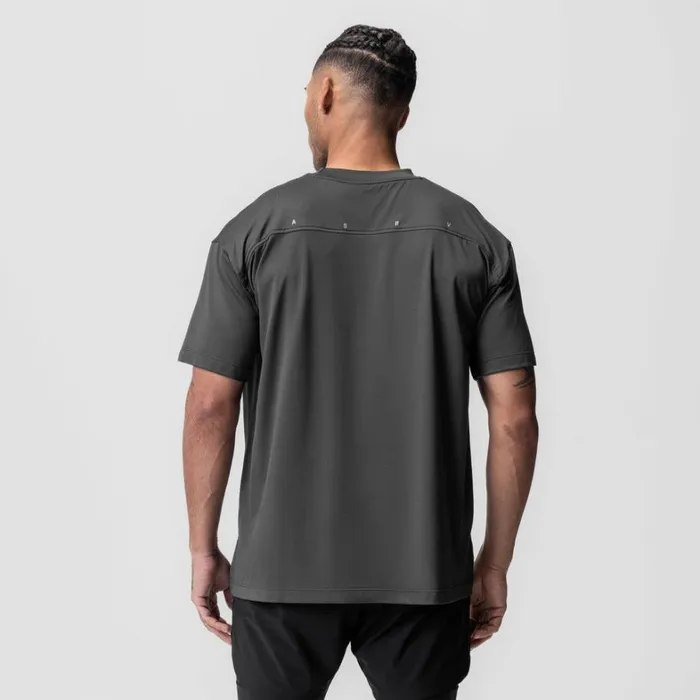 Short Sleeves Men ASRV AeroSilver Oversized Tee Space Grey