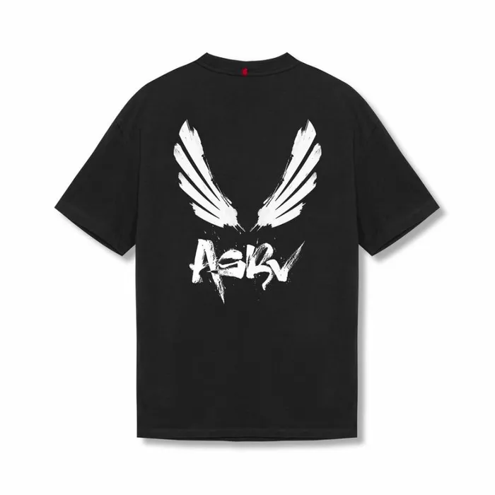 Short Sleeves Men ASRV Tech Essential Relaxed Tee Black 034brush Wingsasrv034 Short Sleeves Men ASRV Tech Essential Relaxed Tee Black 034brush Wingsasrv034