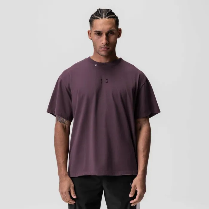 Short Sleeves Men ASRV Tech Essential Relaxed Tee Deep Purple 034space Bracket034