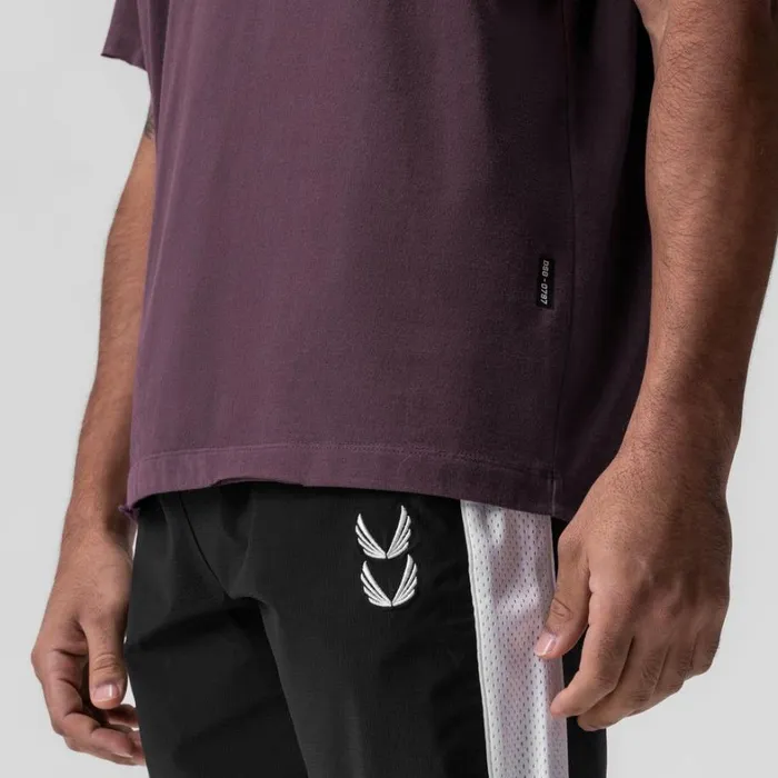Short Sleeves Men ASRV Tech Essential Relaxed Tee Deep Purple 034space Bracket034
