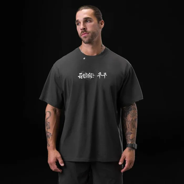 Short Sleeves Men ASRV Tech Essential Relaxed Tee Space Grey 034brush Stroke034
