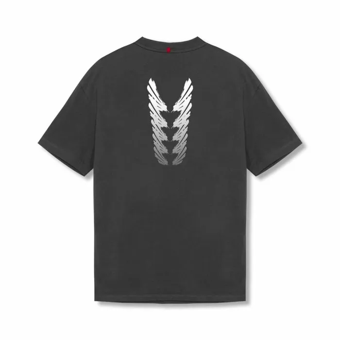 Short Sleeves Men ASRV Tech Essential Relaxed Tee Space Grey 034brush Stroke034