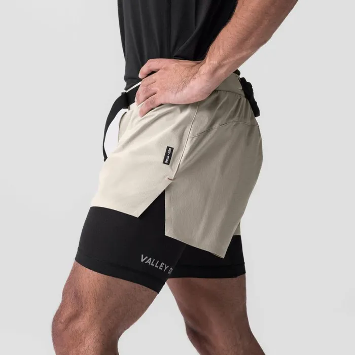 Shorts Men ASRV Ripstop 3034 Belt Pack Short Beigeblack