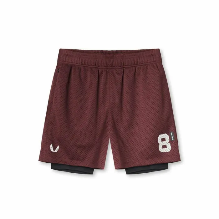 Shorts Men ASRV SilverPlus Mesh Rec Liner Short Crimson Redblack
