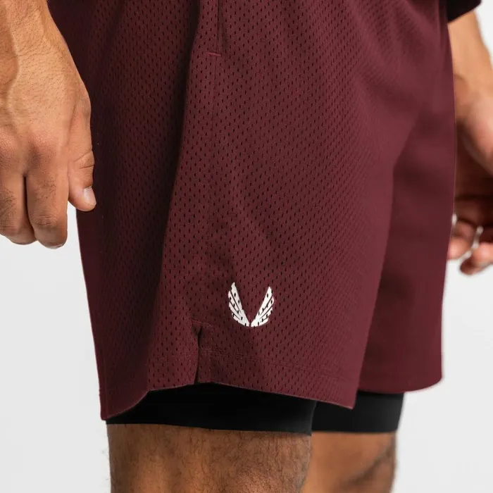 Shorts Men ASRV SilverPlus Mesh Rec Liner Short Crimson Redblack