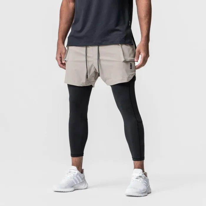 Shorts Men ASRV TetraLite 2in1 Legging Cargo Short Chaiblack