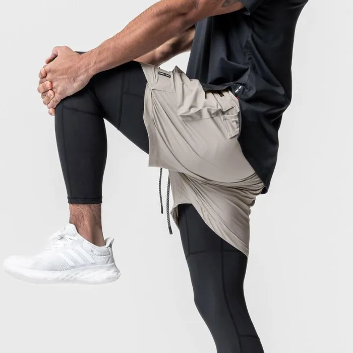 Shorts Men ASRV TetraLite 2in1 Legging Cargo Short Chaiblack