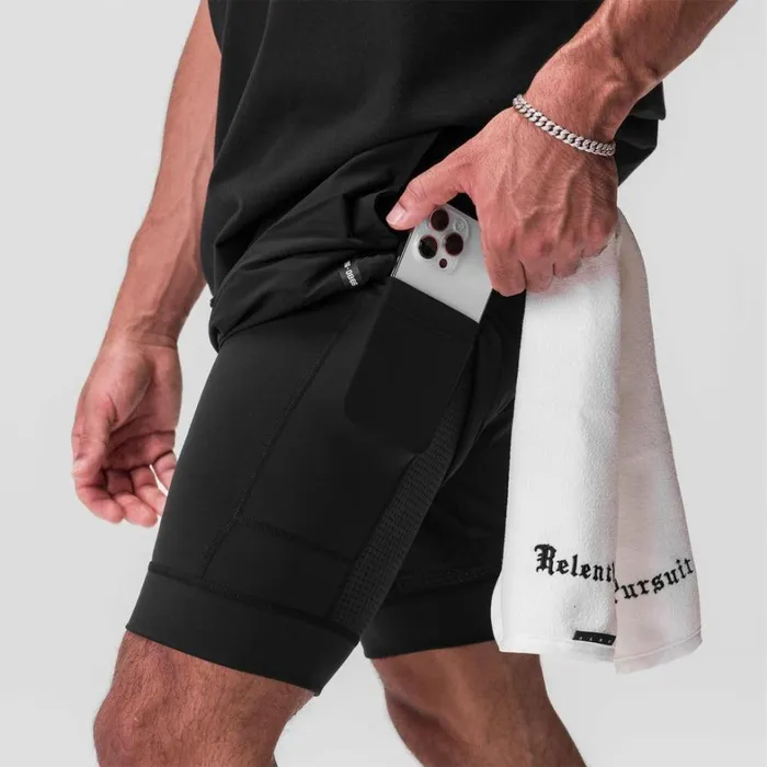 Shorts Men ASRV TetraLite 7034 Liner Short Blackblack White 034wings034