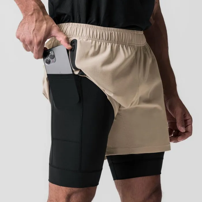 Shorts Men ASRV Ultralite 6034 Liner Short Beigeblack