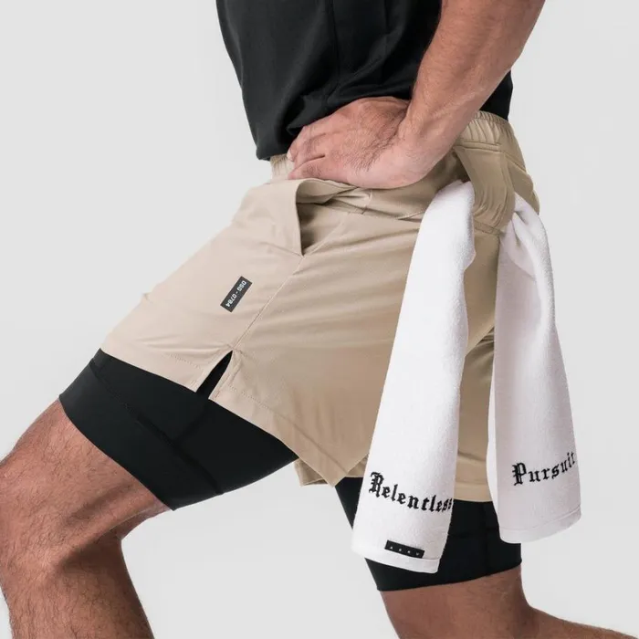 Shorts Men ASRV Ultralite 6034 Liner Short Beigeblack