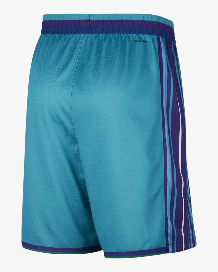 Shorts Men Nike Charlotte Hornets Hardwood Classics 202324 Rapid Tealwhite