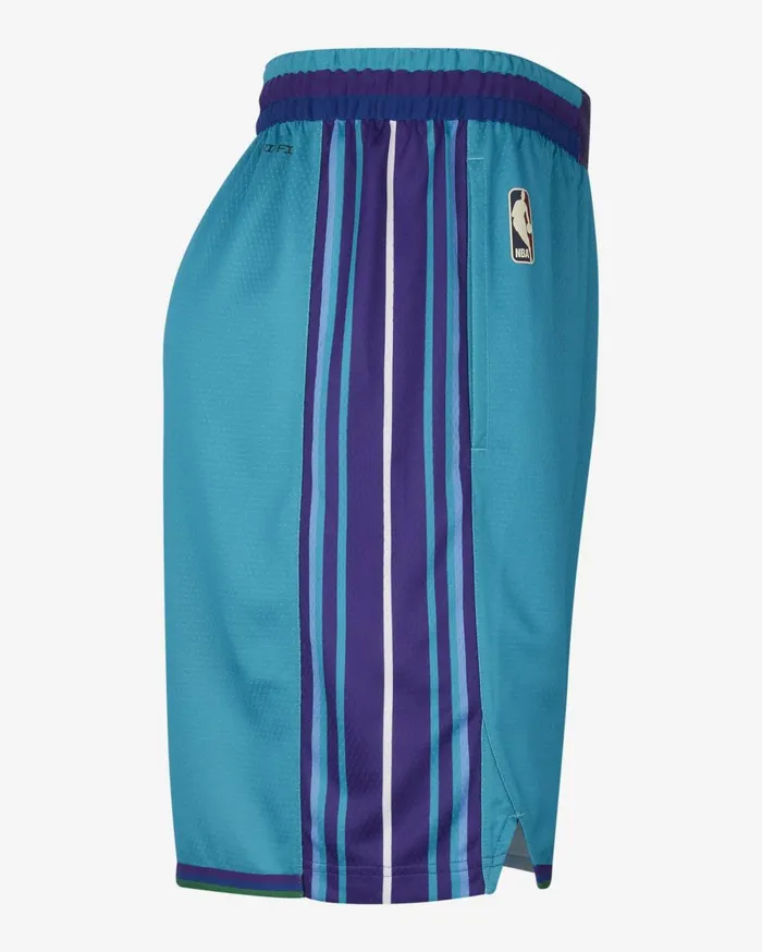 Shorts Men Nike Charlotte Hornets Hardwood Classics 202324 Rapid Tealwhite