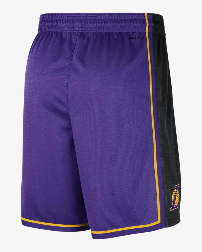 Shorts Men Nike Los Angeles Lakers Statement Edition Field Purpleamarillo
