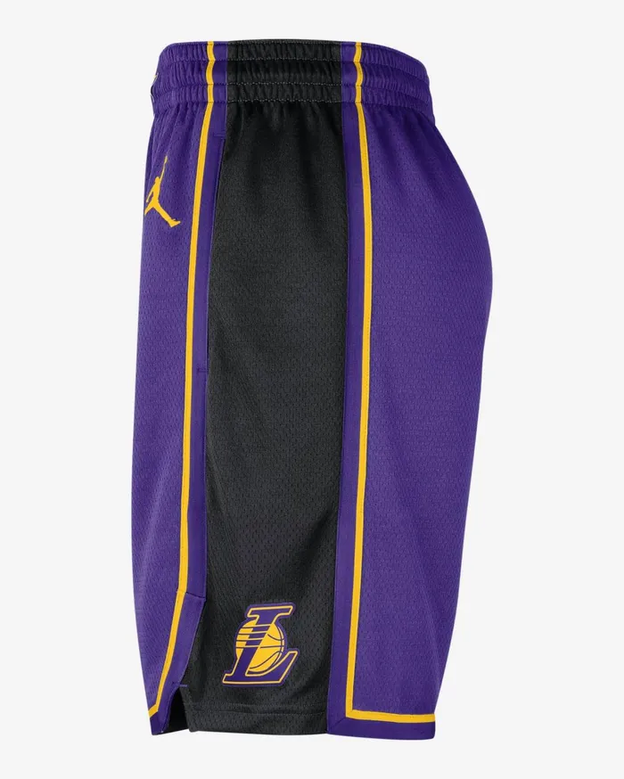 Shorts Men Nike Los Angeles Lakers Statement Edition Field Purpleamarillo
