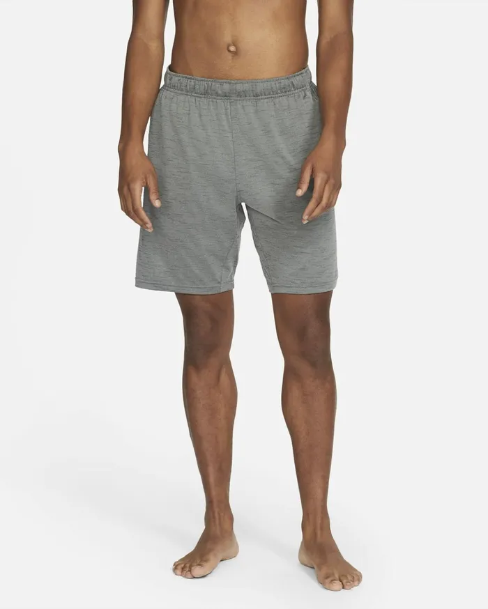 Shorts Men Nike Yoga DriFIT Smoke Greyiron Greyheather