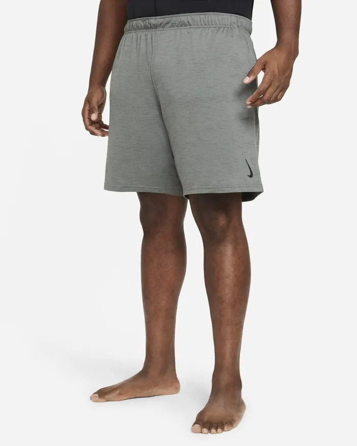 Shorts Men Nike Yoga DriFIT Smoke Greyiron Greyheather