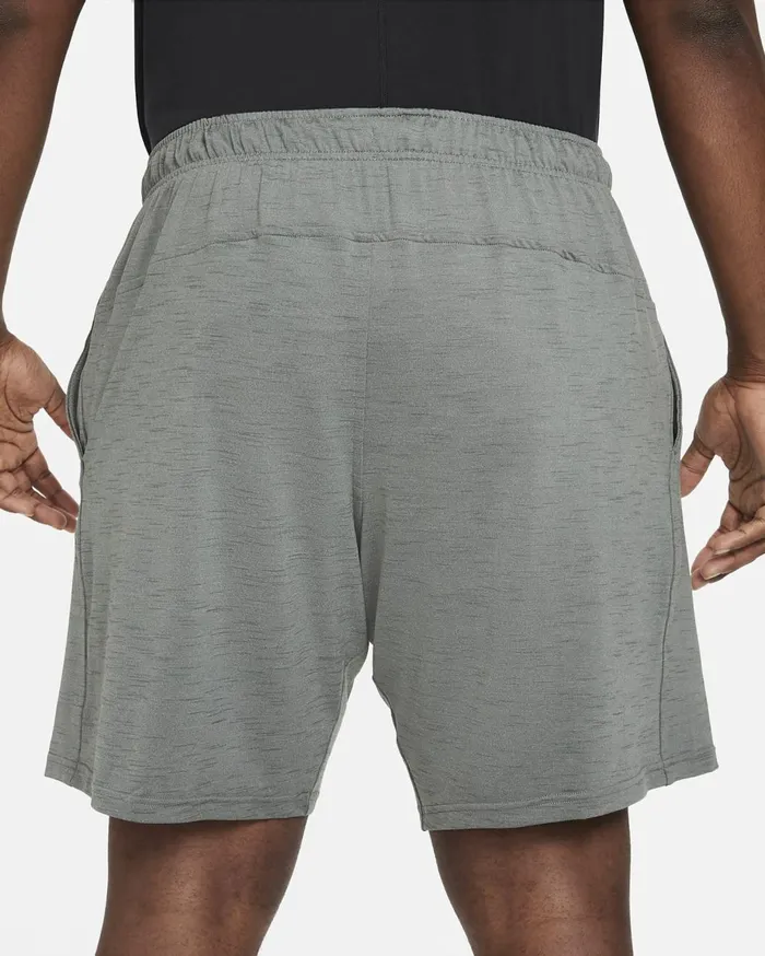 Shorts Men Nike Yoga DriFIT Smoke Greyiron Greyheather