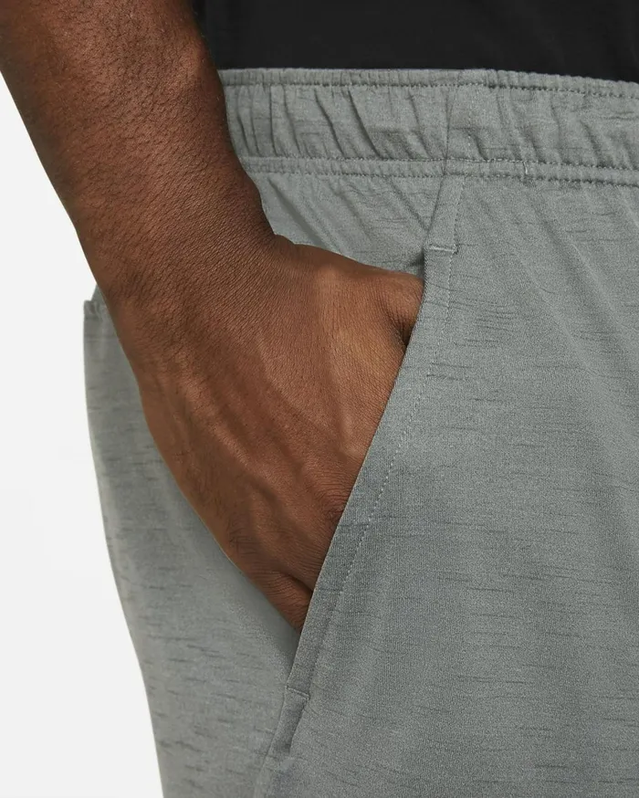 Shorts Men Nike Yoga DriFIT Smoke Greyiron Greyheather