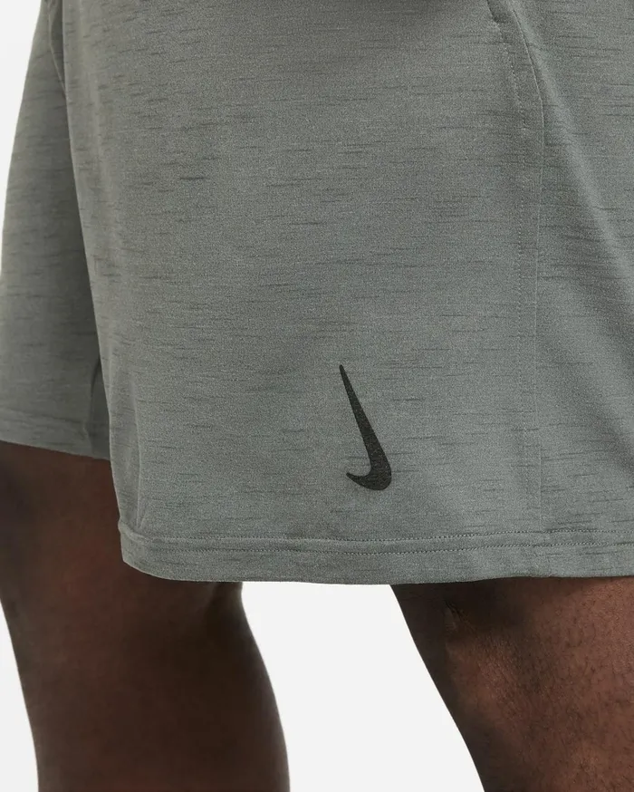 Shorts Men Nike Yoga DriFIT Smoke Greyiron Greyheather