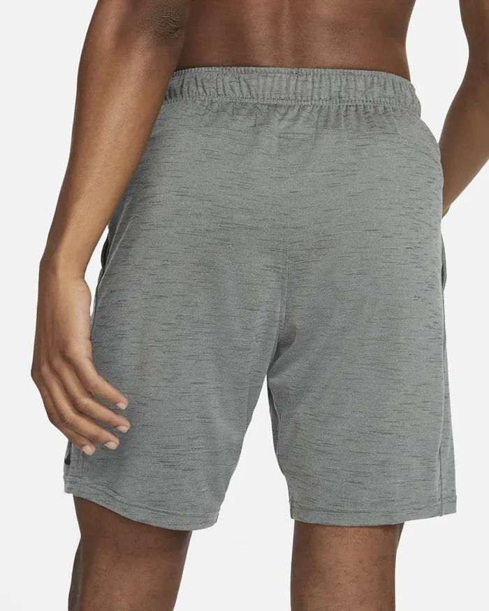 Shorts Men Nike Yoga DriFIT Smoke Greyiron Greyheather