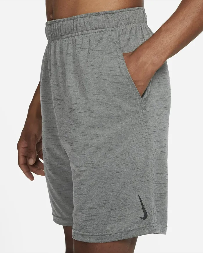 Shorts Men Nike Yoga DriFIT Smoke Greyiron Greyheather