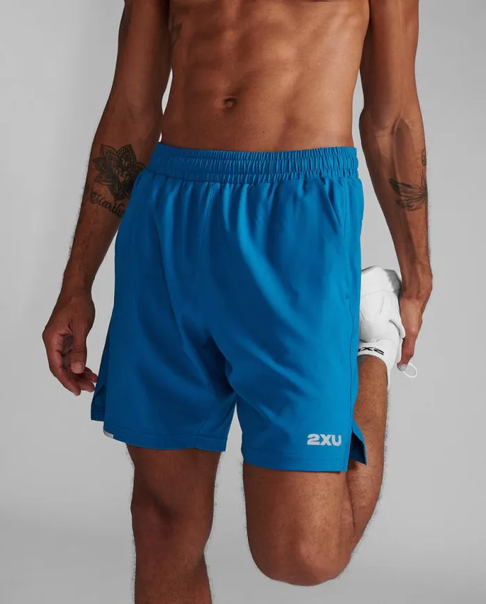 Shorts Mens 2XU Aero 7034 Shorts Seaportsilver Reflective