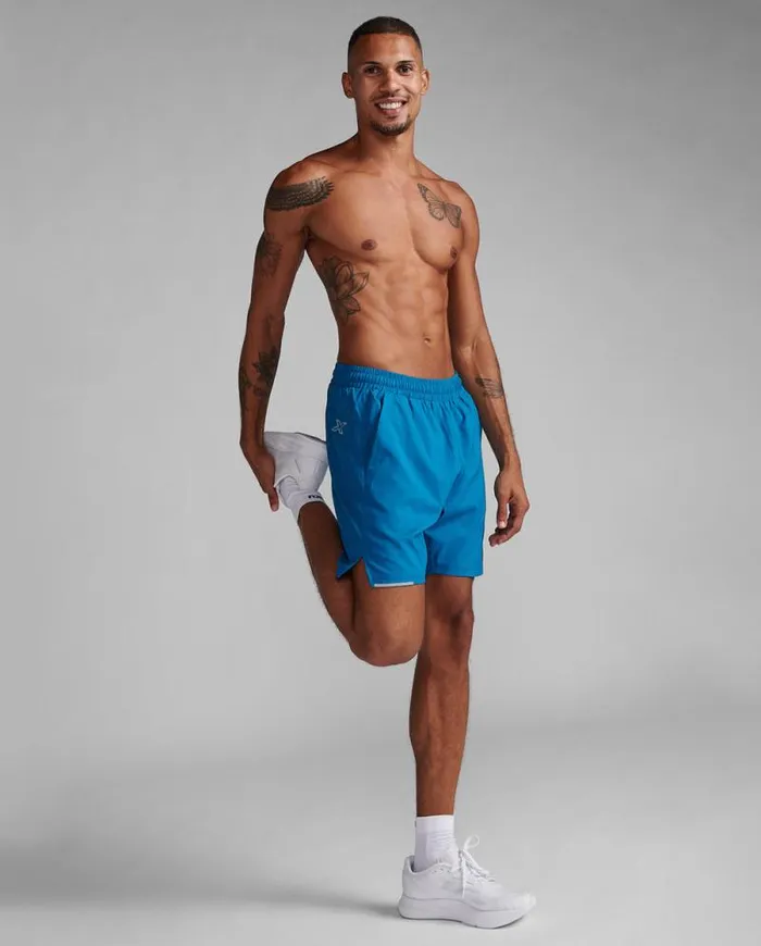 Shorts Mens 2XU Aero 7034 Shorts Seaportsilver Reflective