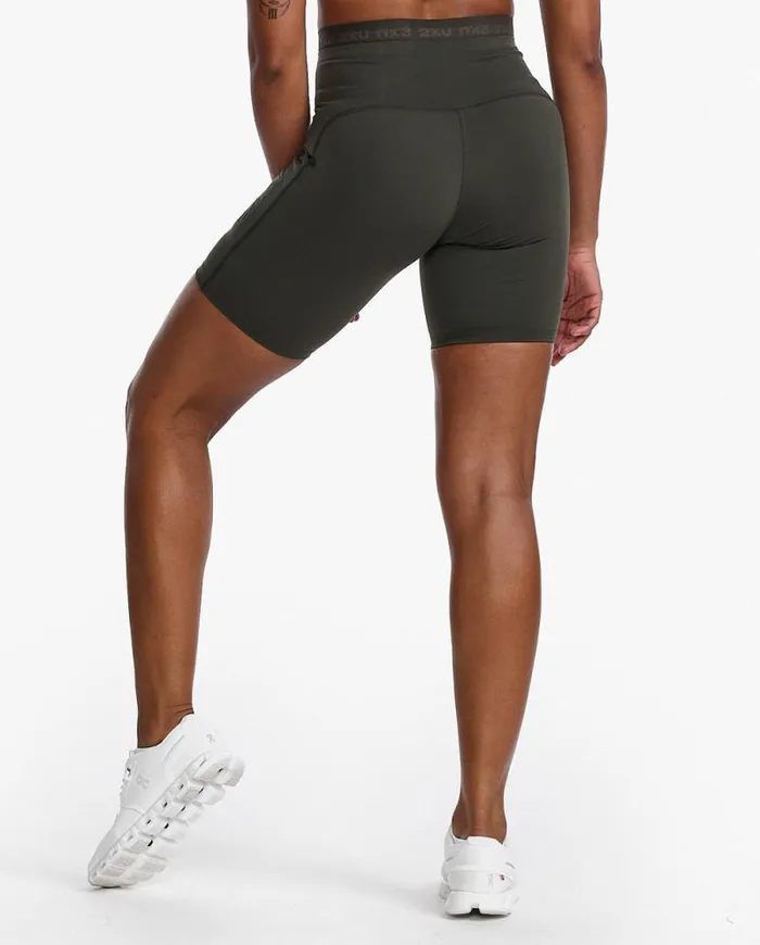 Shorts Womens 2XU Form Stash HiRise Bike Shorts Flint