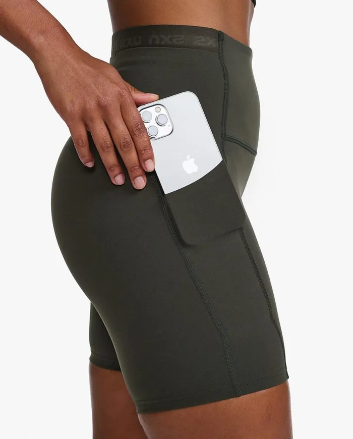 Shorts Womens 2XU Form Stash HiRise Bike Shorts Flint