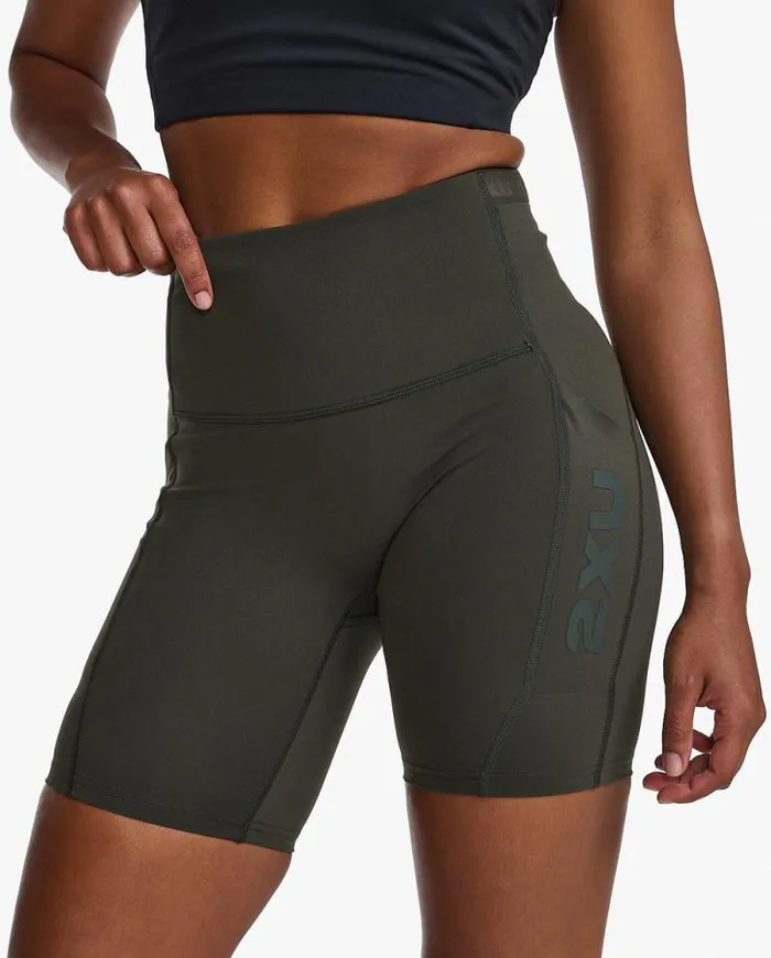 Shorts Womens 2XU Form Stash HiRise Bike Shorts Flint