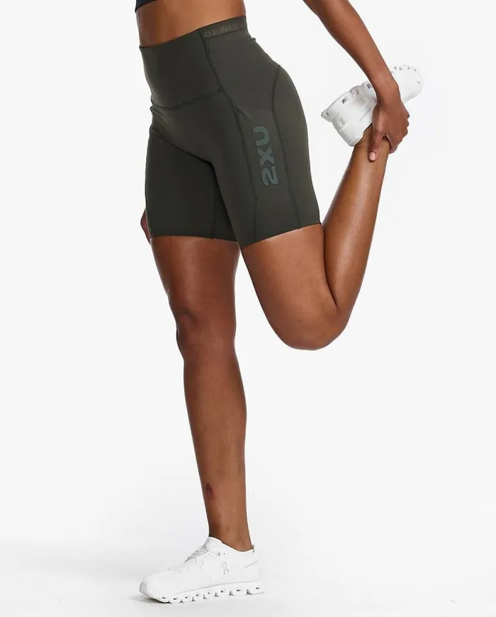 Shorts Womens 2XU Form Stash HiRise Bike Shorts Flint