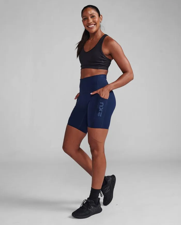 Shorts Womens 2XU Form Stash HiRise Bike Shorts Midnight