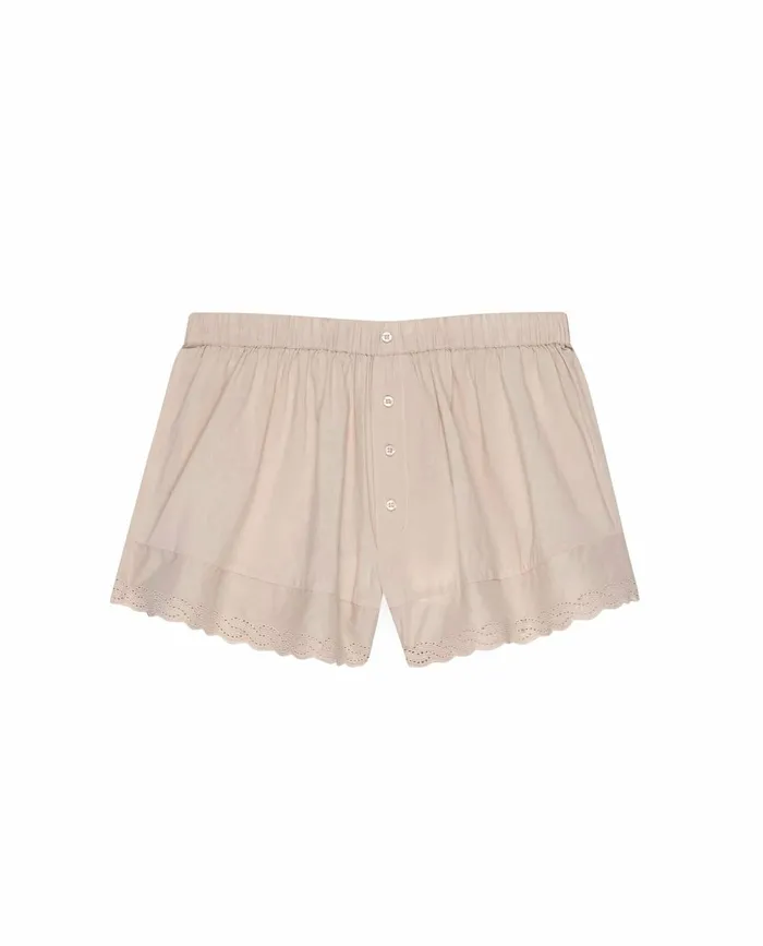 Sleep Bottoms Women The Great The Eyelet Tap Short Soft Rosette