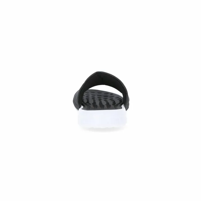 Slide Cushioned Sandals Black White Men Trespass Sandals