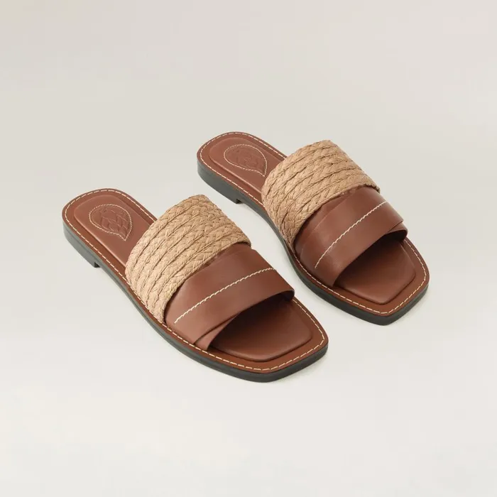 Slides Shoes Helen Kaminski Sevilla Cuoio Nougat