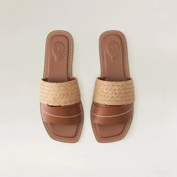 Slides Shoes Helen Kaminski Sevilla Cuoio Nougat