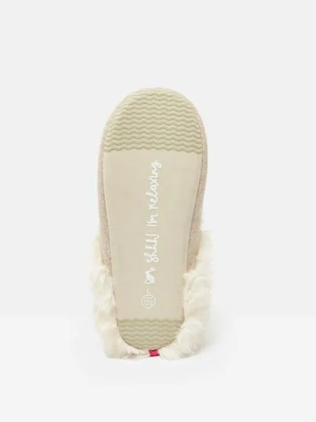 Slippers Women Joules Natural Dachshund Embroided Slippers