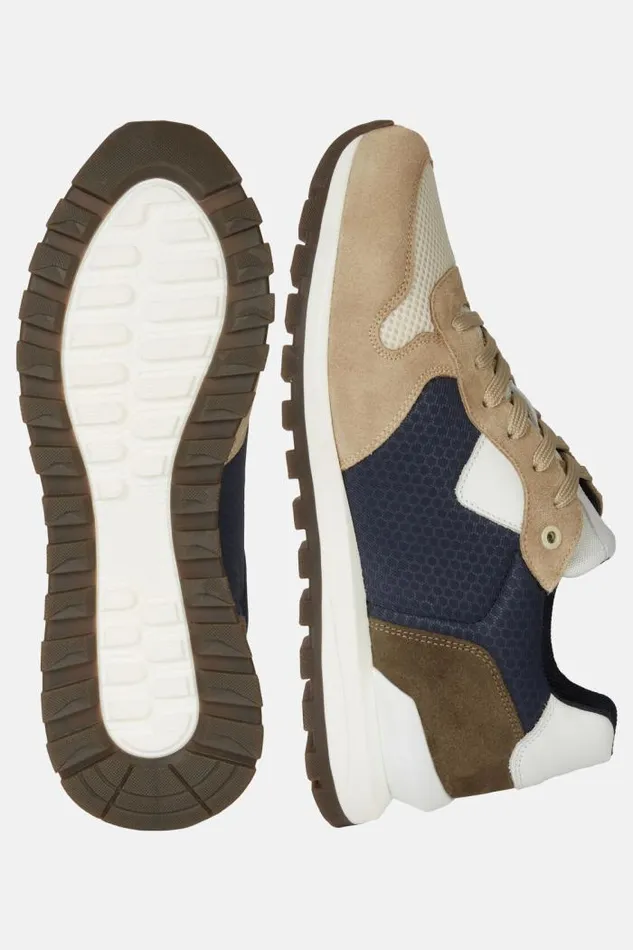 Sneakers Men Boggi Milano Beige Trainers In Leather And Technical Fabric Sand Sneakers Men Boggi Milano Beige Trainers In Leather And Technical Fabric Sand