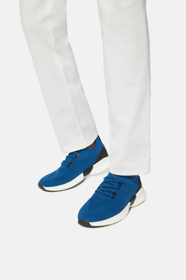 Sneakers Men Boggi Milano Royal Blue Recycled Yarn Willow Trainers Royal Blue Sneakers Men Boggi Milano Royal Blue Recycled Yarn Willow Trainers Royal Blue