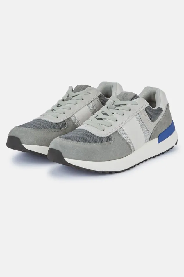Sneakers Men Boggi Milano Tec Fabric Leather Sneakers Running Grey Sneakers Men Boggi Milano Tec Fabric Leather Sneakers Running Grey