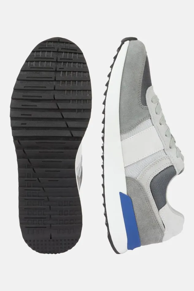 Sneakers Men Boggi Milano Tec Fabric Leather Sneakers Running Grey Sneakers Men Boggi Milano Tec Fabric Leather Sneakers Running Grey
