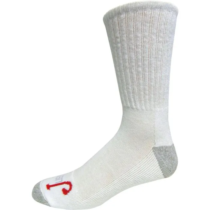 Socks and Underwear Men Justin Boots 3Pk Half Cushion Crew Socks White