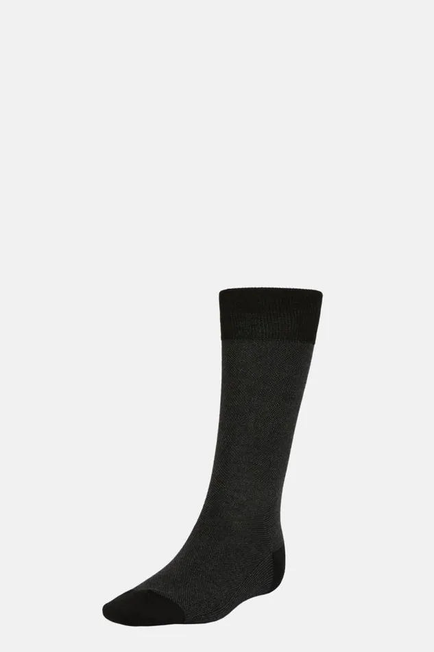 Socks Men Boggi Milano Organic Cotton Oxford Socks Black